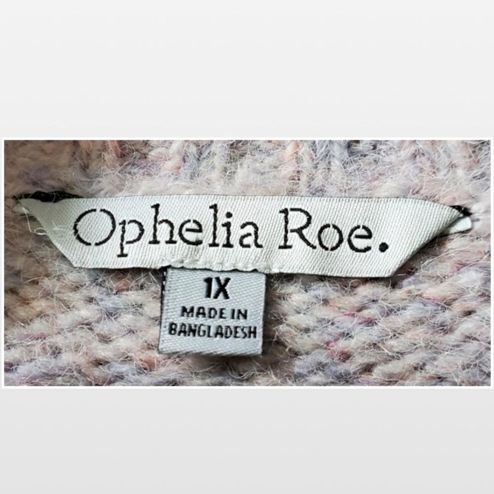 New Purple & Pink Cable Chunky Knit Cropped Pullover Sweater - Picture 14 of 16